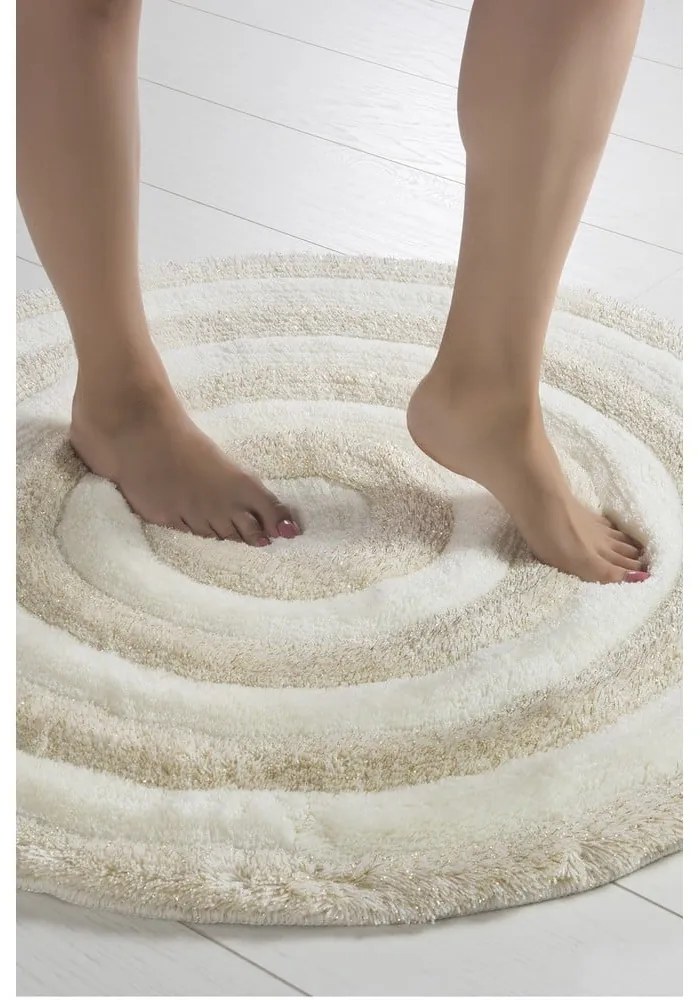 Krémszínű fürdőszobai kilépő 90x90 cm – Foutastic