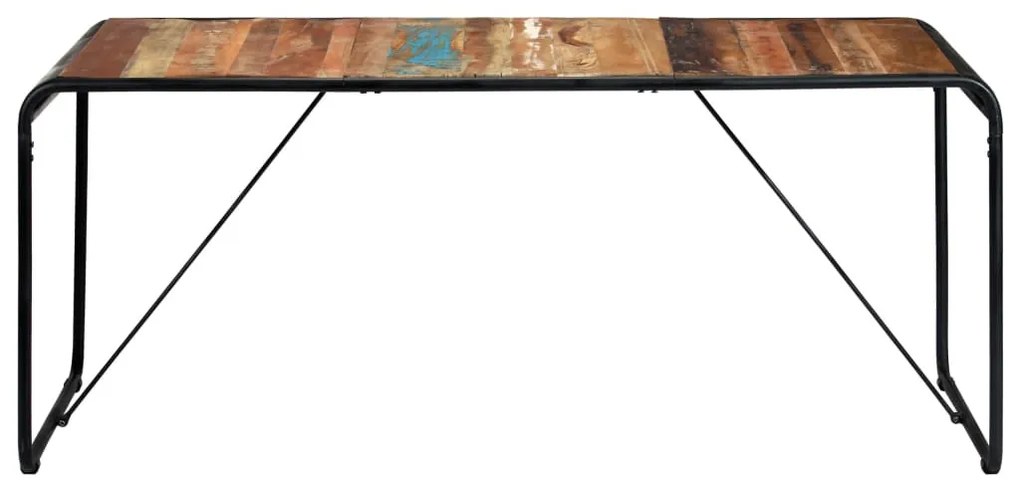 Tömör újrahasznosított fa étkezőasztal 180 x 90 x 76 cm