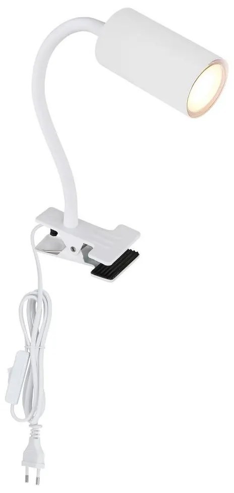 Globo 57911KW - Rugalmas lámpa klipsszel ROBBY 1xGU10/25W/230V