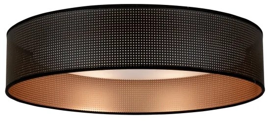 Duolla - LED Mennyezeti lámpa ROLLER LED/24W/230V átm. 45 cm fekete/réz