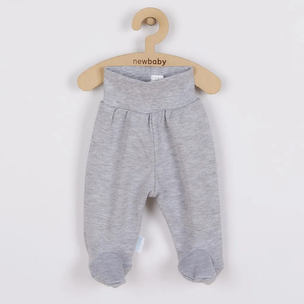 Baba lábfejes nadrág New Baby Classic II szürke, vel. 56 (0-3 h)