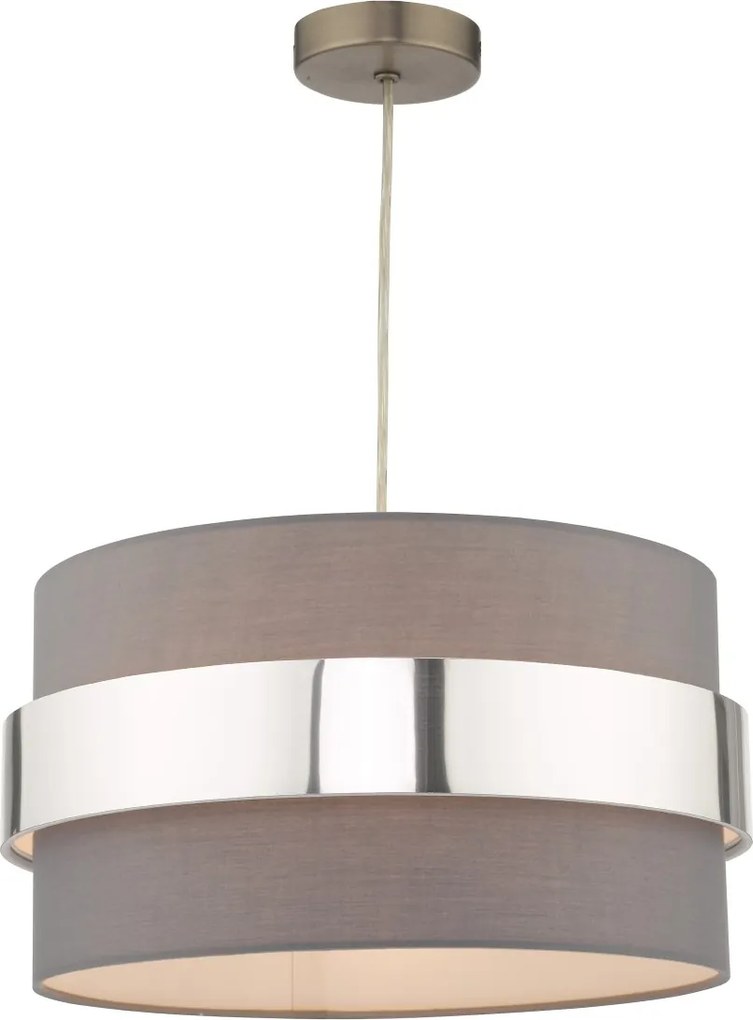 Dar Lighting modern függeszték oki króm szürke daroki6539