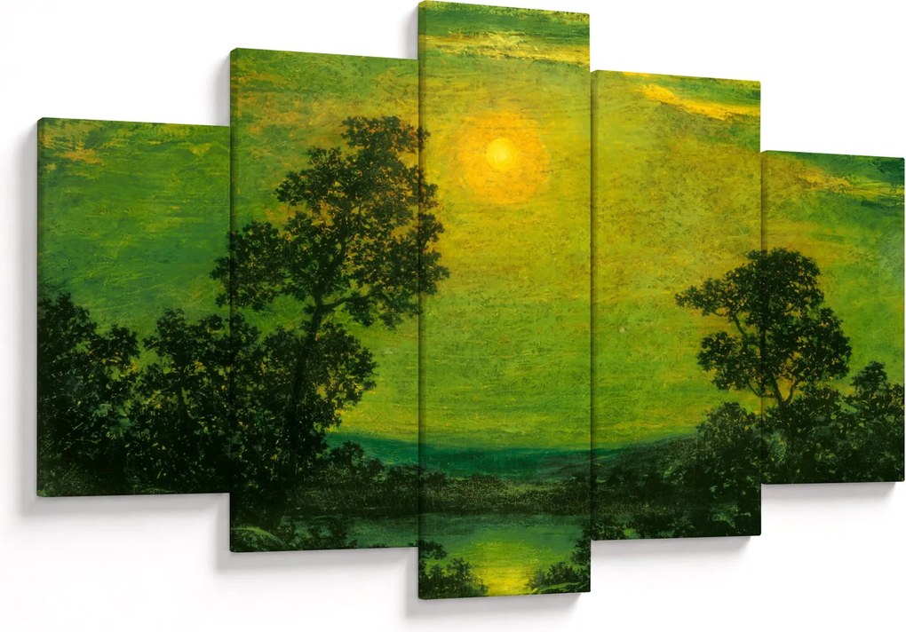 Kép - Imitator of Ralph Albert Blakelock, Moonlight, reprodukciók (150x105 cm)