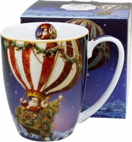 Karácsonyi bögre 350ml Mikulás szánban Mikulás ajándék