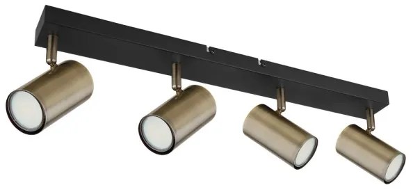 Globo 57911-4M - ROBBY 4xGU10/35W spotlámpa, fekete/fém