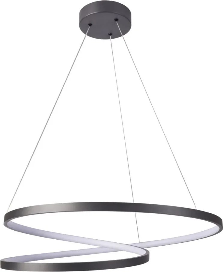 POLUX 328175 ZEFIRA Modern Led Függesztett Lámpa Antracit LED IP20