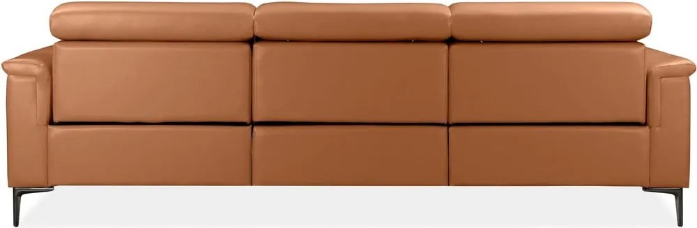 Barna bőrutánzat sarokkanapé (bal oldali) Lund – Støraa