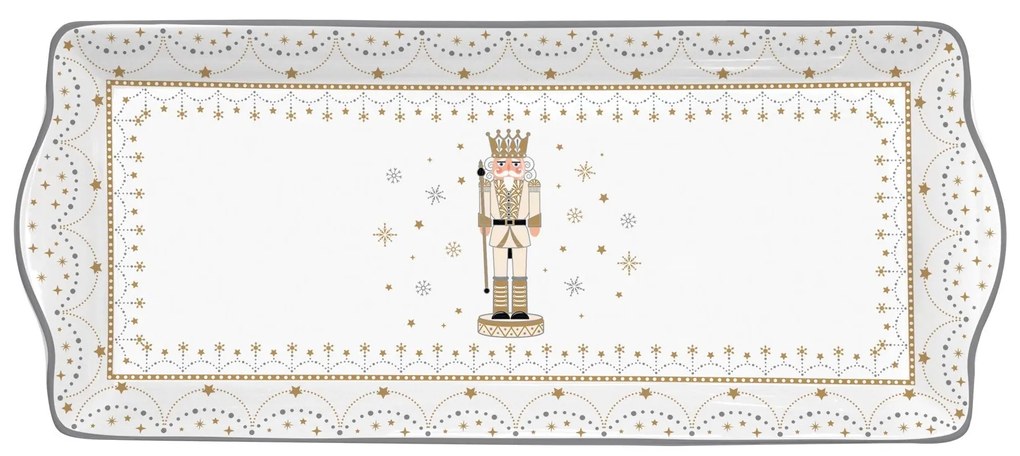 Diótörő karácsonyi porcelán tálca Royal Nutcracker