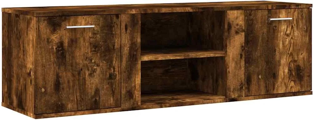 vidaXL füstös tölgy színű szerelt fa TV-szekrény 120x34x37 cm