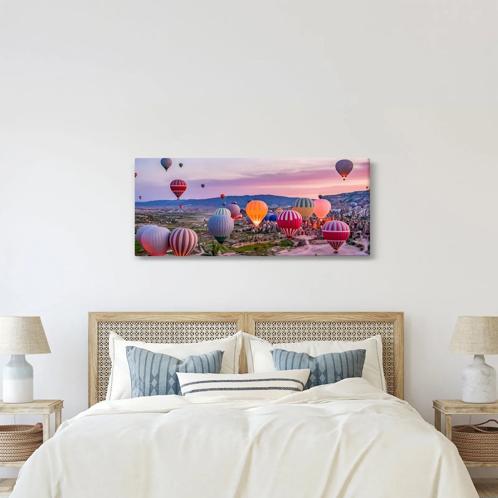 Kép - Hőlégballonok (120x50 cm)