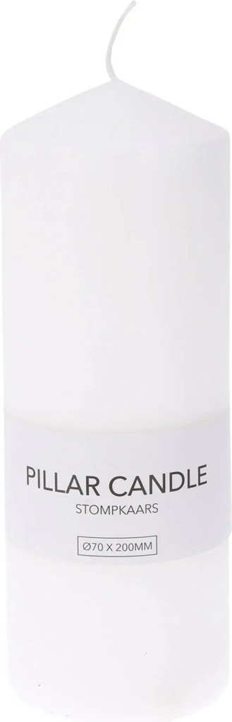 Paraffin Dekorációs Gyertya Fehér Dekorációs Henger Otthonra 7 x 20 CM