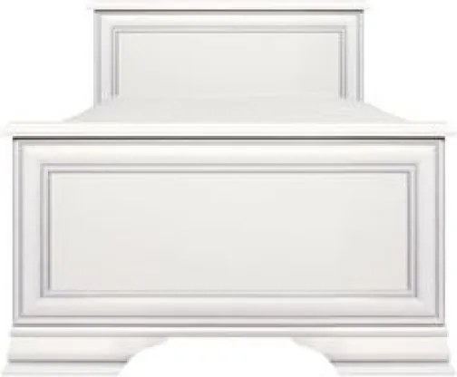 Ágy, 90x200, alpesi fehér, KENTAK