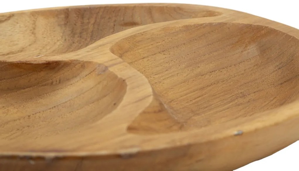 Tálca 3 részes teak ø 25,5x3cm