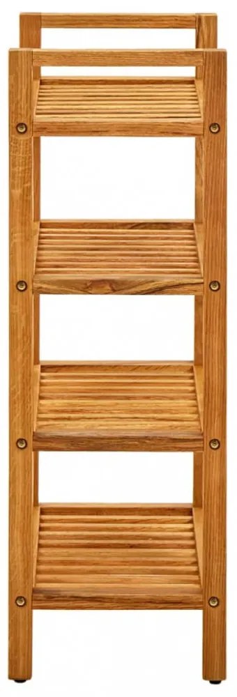 tömör tölgyfa cipőtartó 4 polccal 50 x 27 x 80 cm