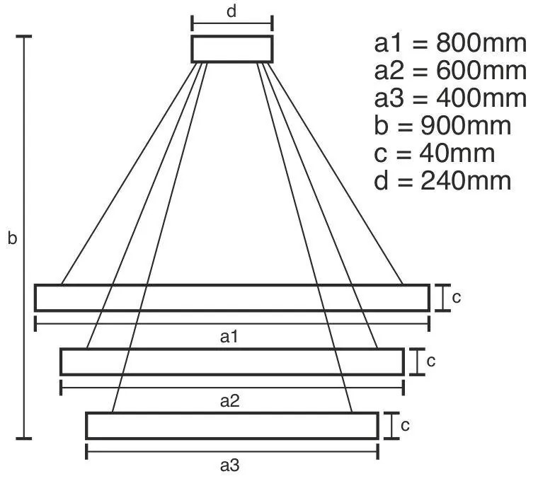 NEDES J4313-S Modern Led Függesztett Lámpa IP20