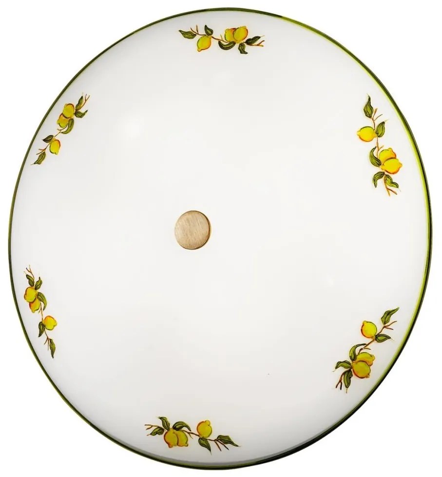 Kolarz 731.U14.4.116 - Mennyezeti lámpa NONNA 4xE27/60W/230V átm. 54 cm citromok