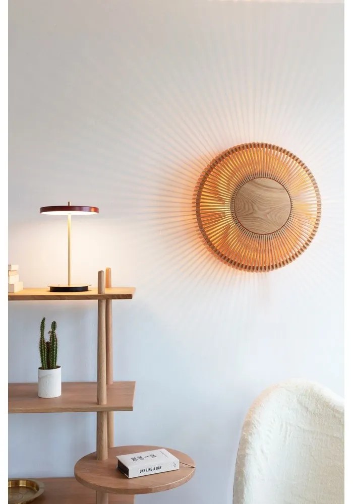 Piros LED dimmelhető asztali lámpa fém búrával (magasság 31 cm) Asteria Move – UMAGE