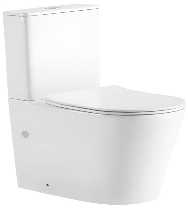 Viva ES AVVA monoblokk WC - perem nélküli - WC ülőkével komplett - mély öblítésű