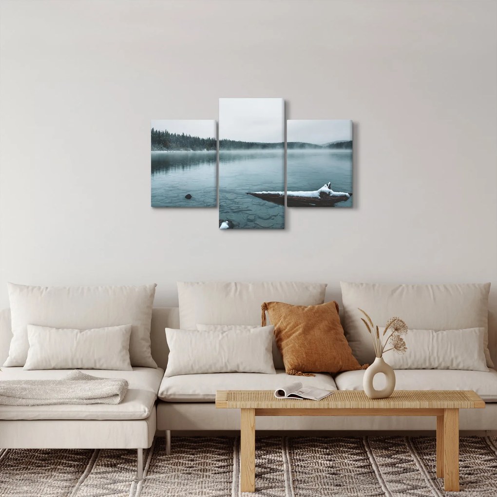 Kép - jeges északi tó (90x60 cm)