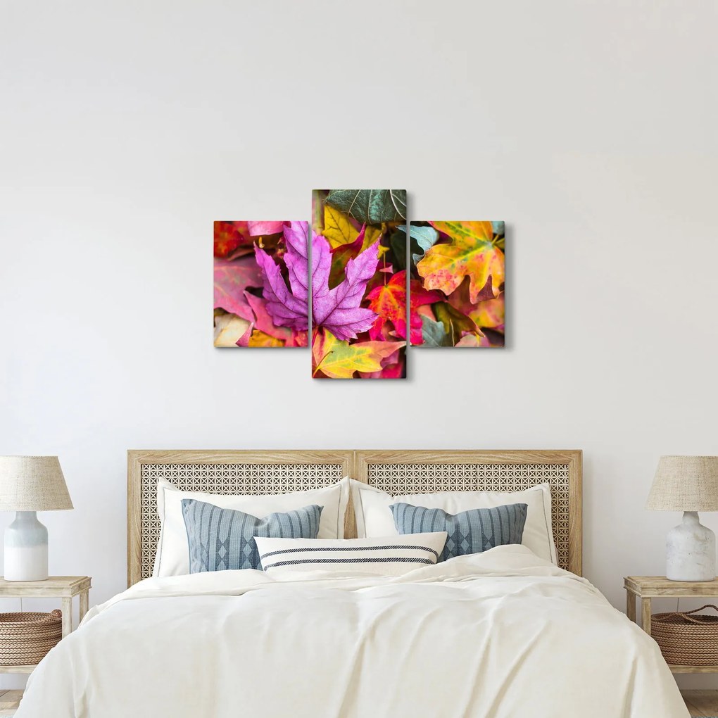 Kép - őszi levelek (90x60 cm)