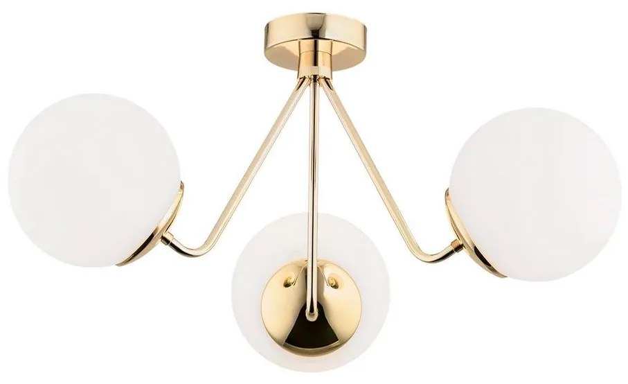 Argon 1481 - Felületre szerelhető csillár TOMAR 3xE27/15W/230V sárgaréz