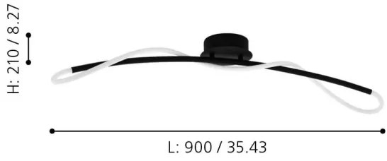 Eglo 99381 - LED Mennyezeti lámpa EGIDONELLA LED/20W/230V