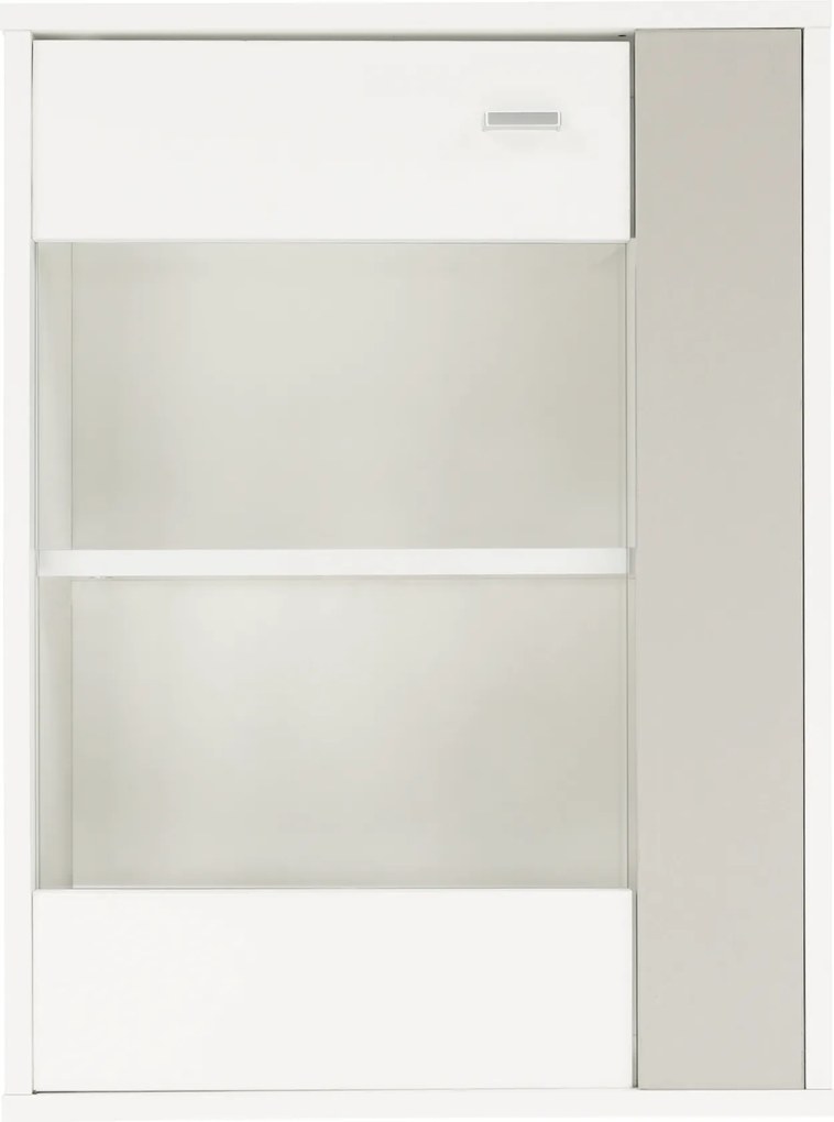 Nappali bútor, fehér/szürke, GENTA