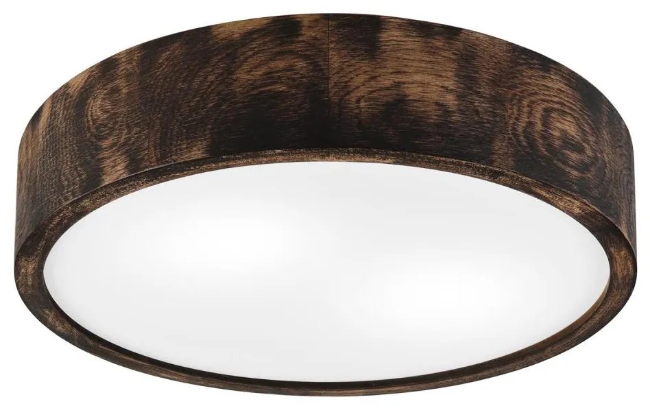 OAK SMOKY mennyezeti lámpa 2xE27/15W/230V, 37,5 cm, tölgy/sötétbarna