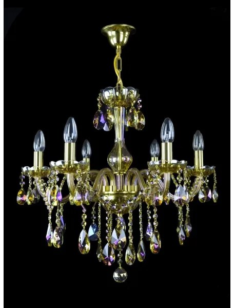 Wranovsky JWZ167061100 - Kristály csillár láncon CLARIT 6xE14/40W/230V