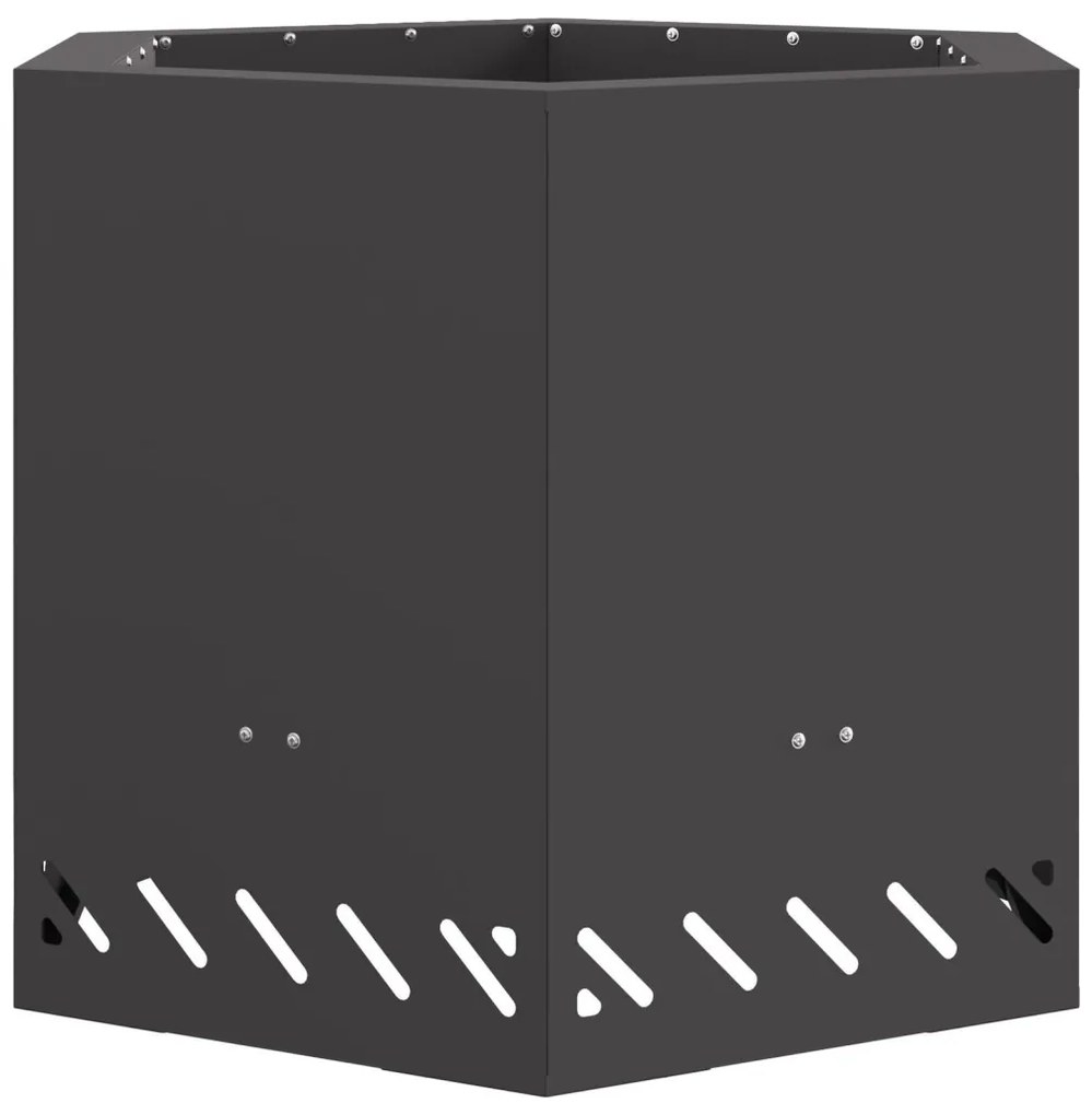 Tűzrakó Fekete 58 x 58 x 51 cm Acél