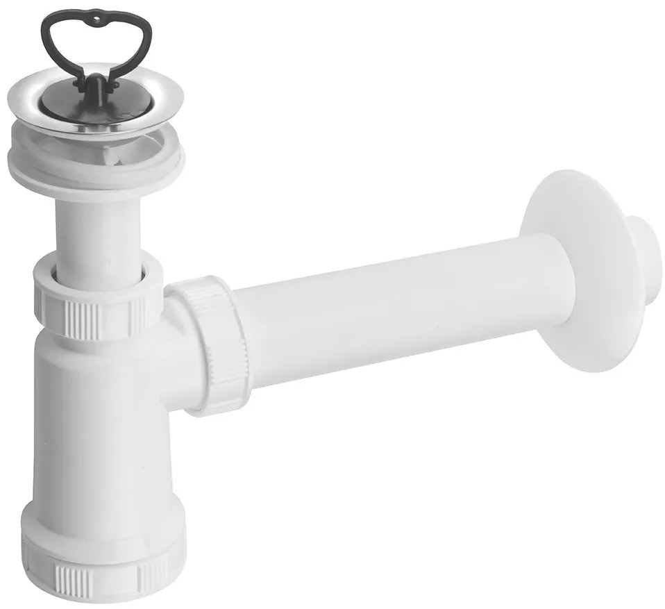 Bruckner, Mosdószifon, rozsdamentes lefolyó, dugó fogantyúval, 151.112.0
