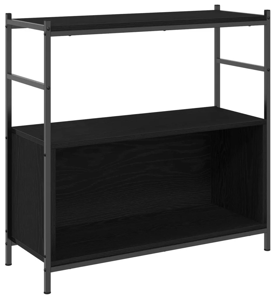 Könyvespolc Fekete Tölgy 80x30x78,5 cm Mérnöki Fa