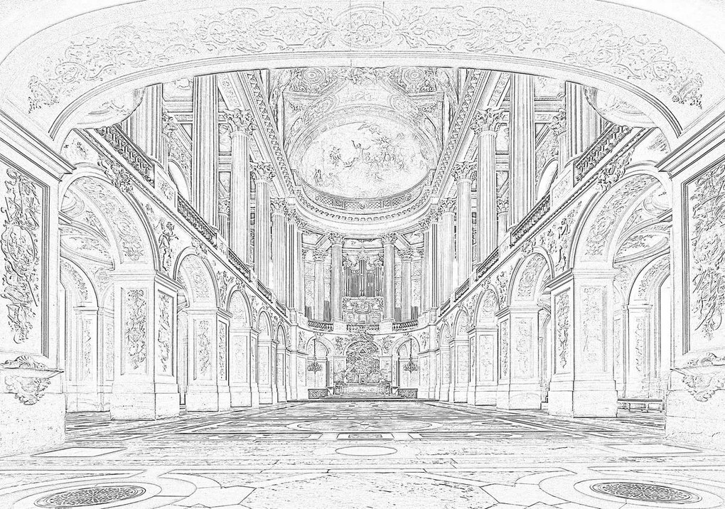 Fotótapéta - Versailles-i nagyterem (152,5x104 cm)