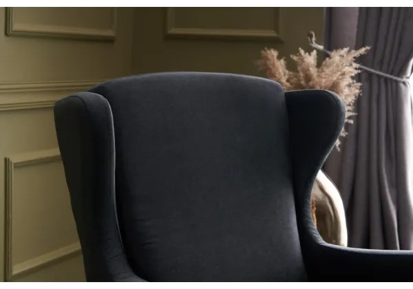 Füles fotel NUPI antracit