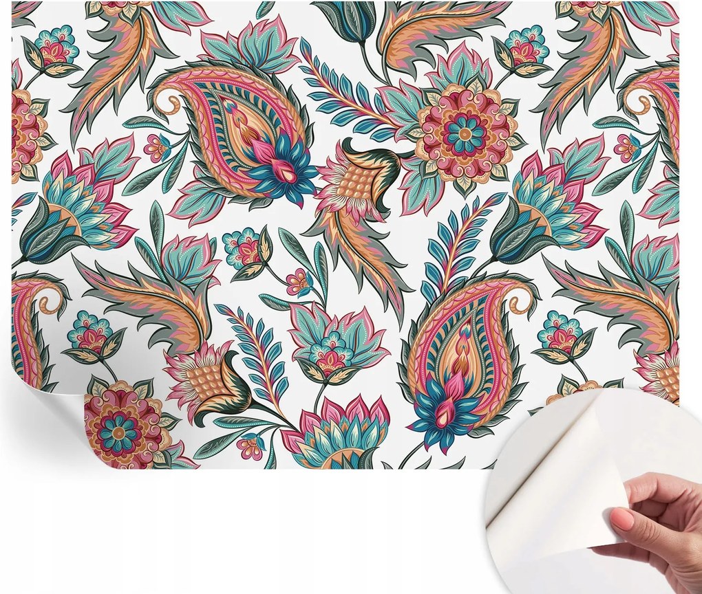 Öntapadós tapéta Fali furnér 3D hatás Keleti minta 312x219 cm