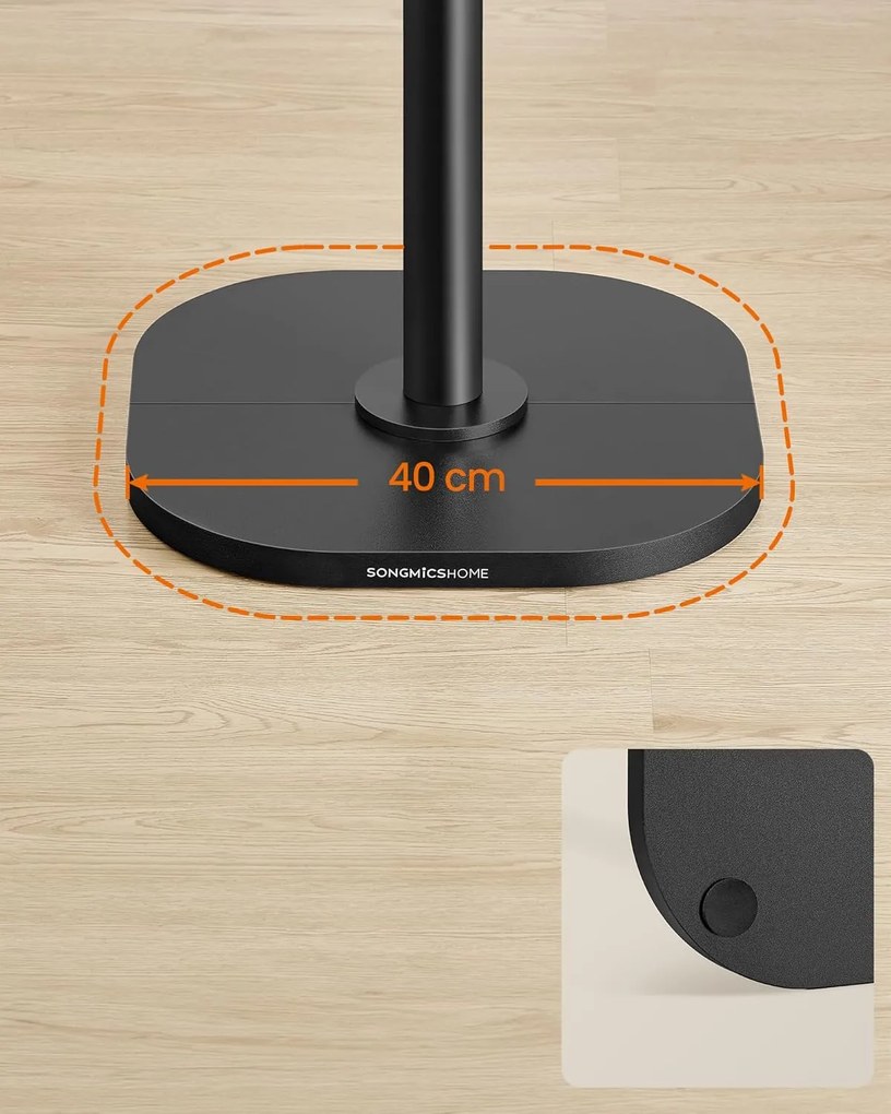 SONGMICS HOME fa alakú ruhafogas 175,3 cm magas tintafekete színben