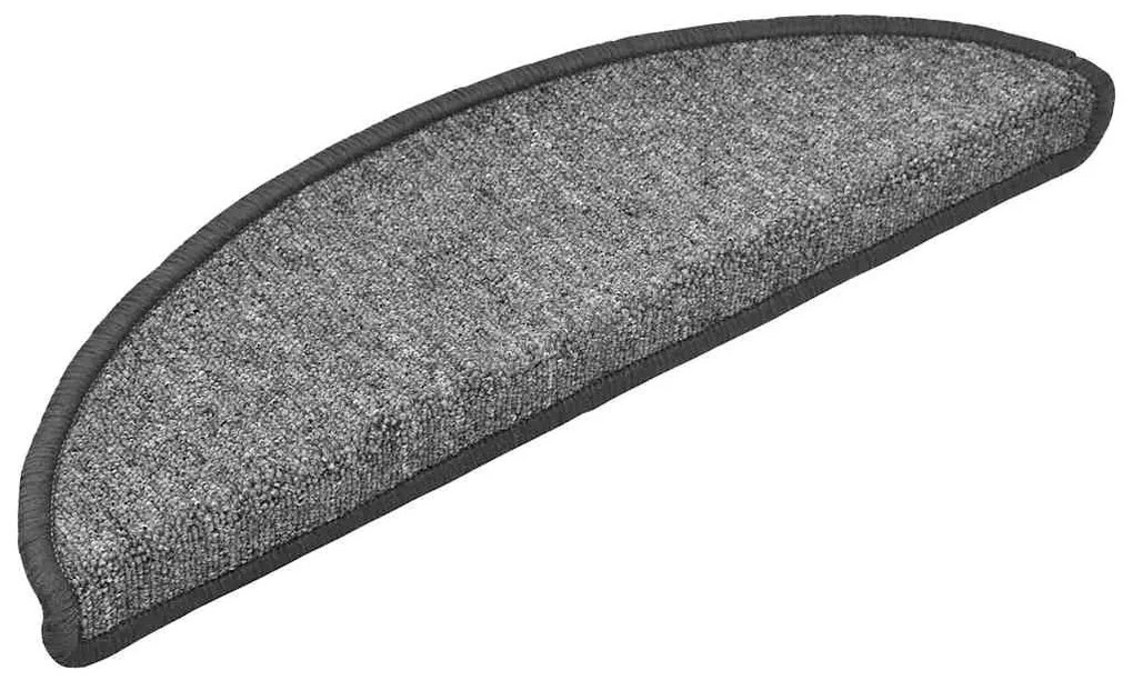 30 db sötétszürke lépcsőszőnyeg 56x17x3 cm