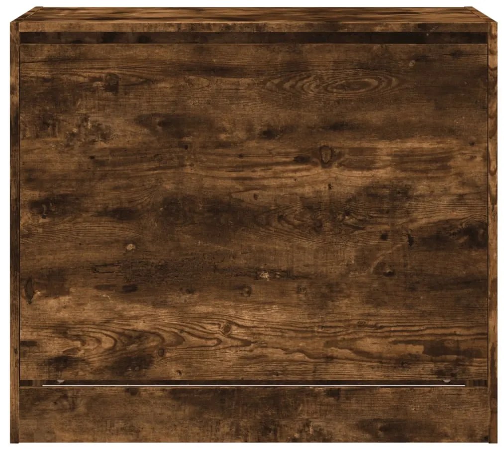 füstös tölgy színű szerelt fa cipősszekrény 80 x 42 x 69 cm