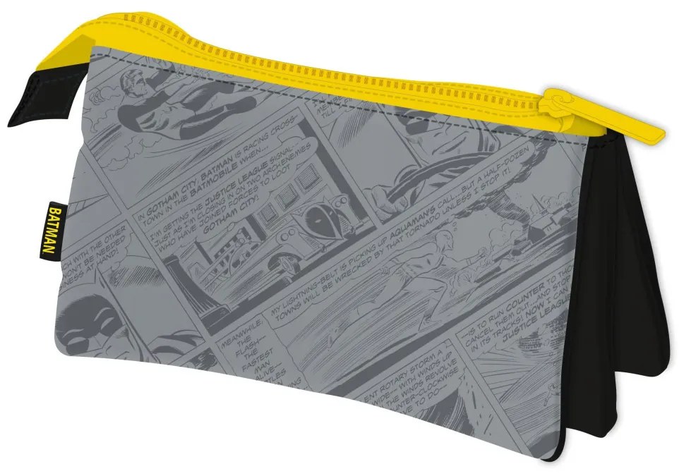 Batman Grey 3 rekeszes tolltartó 21 cm