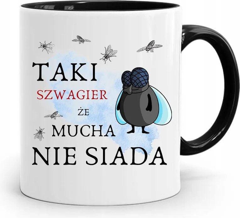 Sógornak Fekete Bögre Születésnapi Ajándék fényképes nyomtatással