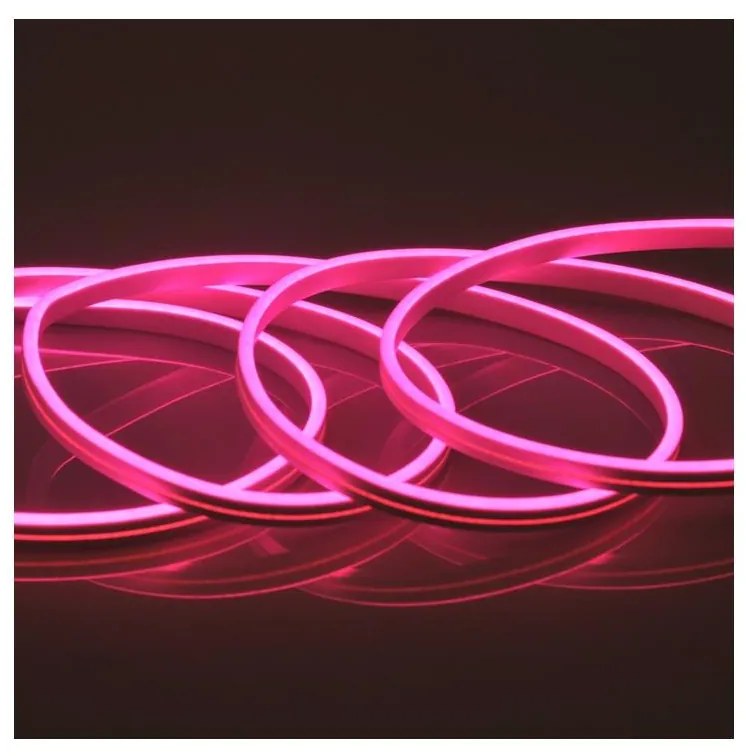 Polux LED szalag NEON 5 m LED / 27W / 12V IP65 rózsaszín SA1379