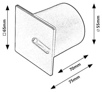 Rabalux 71171 - LED Lépcsőmegvilágító BOVEN LED/3W/230V fekete