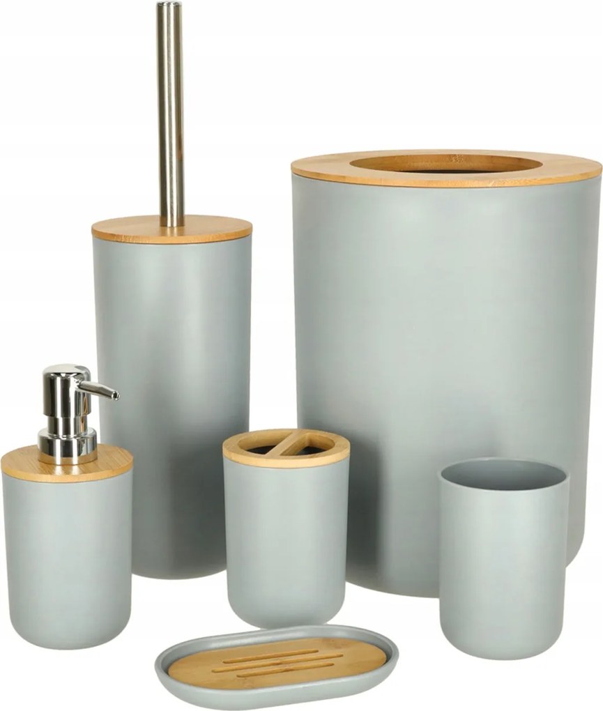 Fürdőszoba Szett Szappan Adagoló Bögre Szappantartó 6 Részes