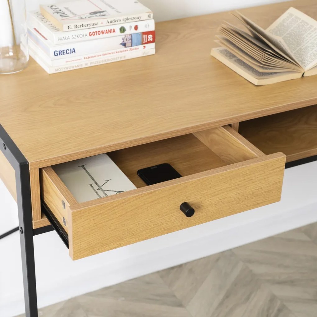 Asztal REX 2 180-240 cm Biały márvány/Dąb P3