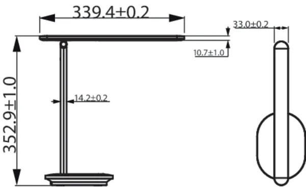 Philips - LED érintős asztali lámpa IVORY LED/5W/5V 2700-5000K CRI 90