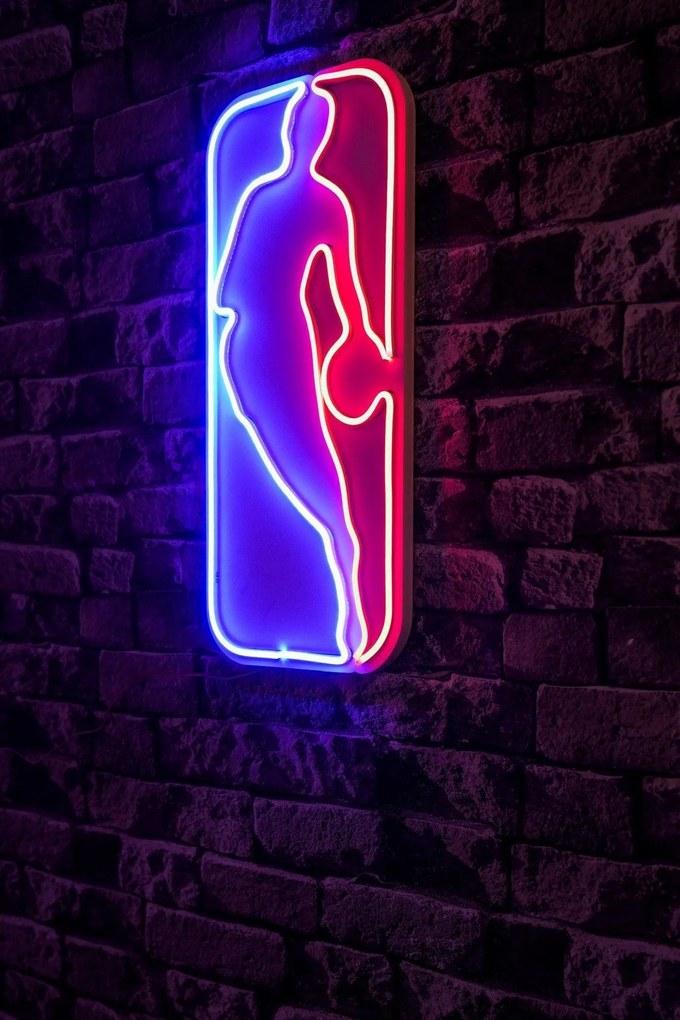 Műanyag LED-es fali dekoráció, The Logo Jerry West - Multicolor