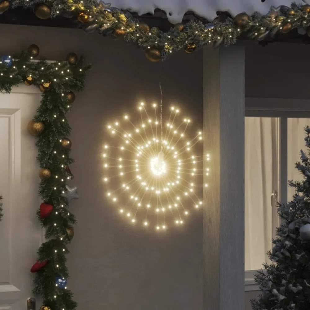 karácsonyi meleg fehér csillagfény 140 db LED 17 cm