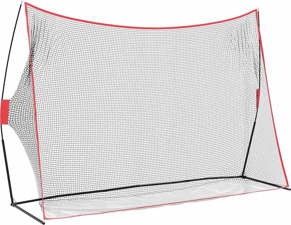 vidaXL Golf Edzősegéd Fekete 314 x 92 x 214 cm Poliészter