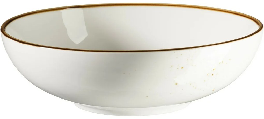 Mäser Bowl Pintar Fehér barna pöttyök 22 cm, 22 cm