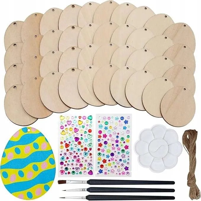 Húsvéti tojás fa húsvéti dekoráció festés szett 5cm 60db